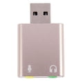 thumbnail image 2 of Tarjeta de sonido USB 7.1 externa (3 unidades) con conector de 3,5 mm para auriculares, micrófono y audio estéreo para PC, ordenador y portátil., 2 of 8
