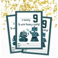 thumbnail image 2 of Darling Souvenir White Birthday Invitation Card 28 Pcs Fill or Write In Blank Invites Printable Party Supplies 5 x 7 Inches, 2 of 5