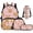 Cute Capybara Pattern, variant on Pzuqiu Cherry Blossom Axolotl Backpacks for Kids Backpack with Lunch Box Pencil Case Water Bottle Bag,4 Pcs Large Travel Back Pack Casual Daypack Backpacks for Kids 8-12