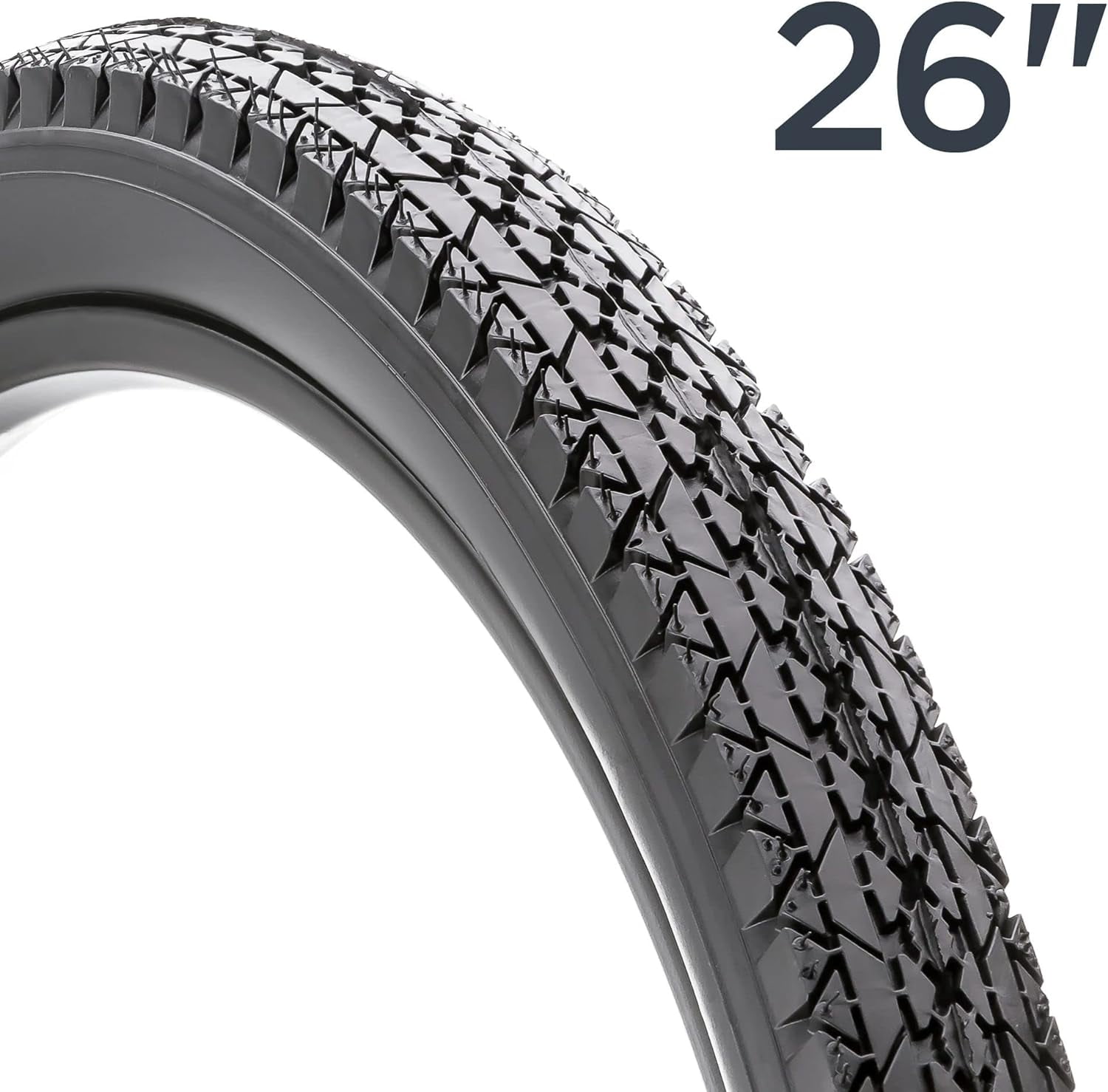 Schwinn Replacement Bike Tire Cruiser Hybrid Bicycle Tires Smooth Tread Black with Kevlar Bead in Multiple Size Options Cruiser Kevlar 26 Inch x 2.125 Inch Walmart
