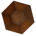 thumbnail image 7 of Sunnydaze Rustic Affinity 23" Hexagon Wood-Burning Rust Finish Steel Raised Outdoor Fire Pit, 7 of 7