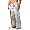 thumbnail image 7 of Men's Baggy Camo Sweatpants Wide Leg Hunting Loose Joggers Workout Athletic Sweat Pants wtih Pockets Light Gray L, 7 of 7