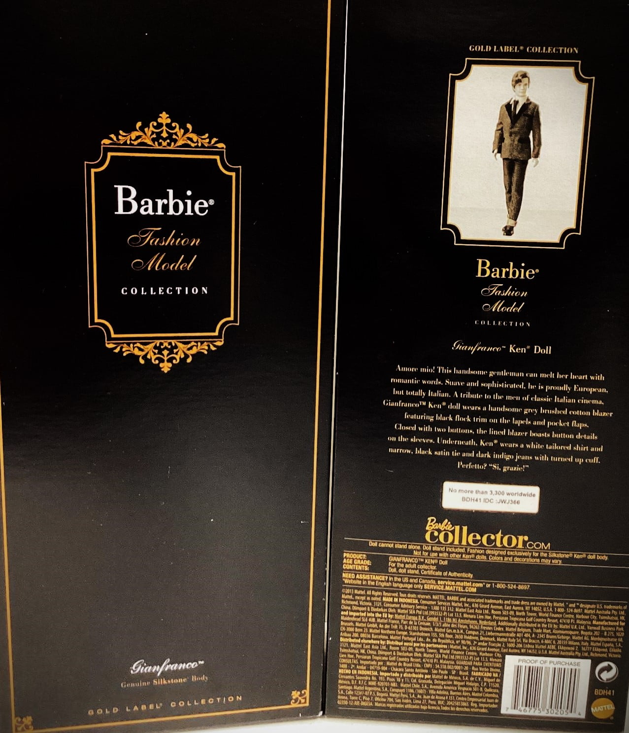 Barbie BFMC Gianfranco Ken Doll Silkstone Gold Label 2013