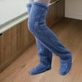 thumbnail image 1 of Calcetines Por Encima de La para Mujer, Medias Peludas para Dormir en Casa, Cálidas, Súper Suaves, hasta El Muslo, para El Hogar Y La 90cm Salvador  Calcetines largos y peludos, 1 of 10