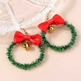 thumbnail image 4 of WIFKLSIIPG Christmas Ornaments Christmas Tree Earrings Colorful DIY Earrings Holiday Christmas Happy Ornaments Christmas Wreath Shape and Christmas Tree Shape Earrings, 4 of 6