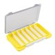 thumbnail image 5 of Caja de aparejos de pesca de doble cara, contenedor de señuelos, práctica caja para cebos con mosca Amarillo, 5 of 8
