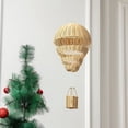 thumbnail image 2 of Xiao Hua Adorno de globo aerostático tejido, decoración de globo aerostático de ratán tejido realista, obra de arte hecha a mano para el hogar, la escuela, fiesta, foto prop, 2 of 5