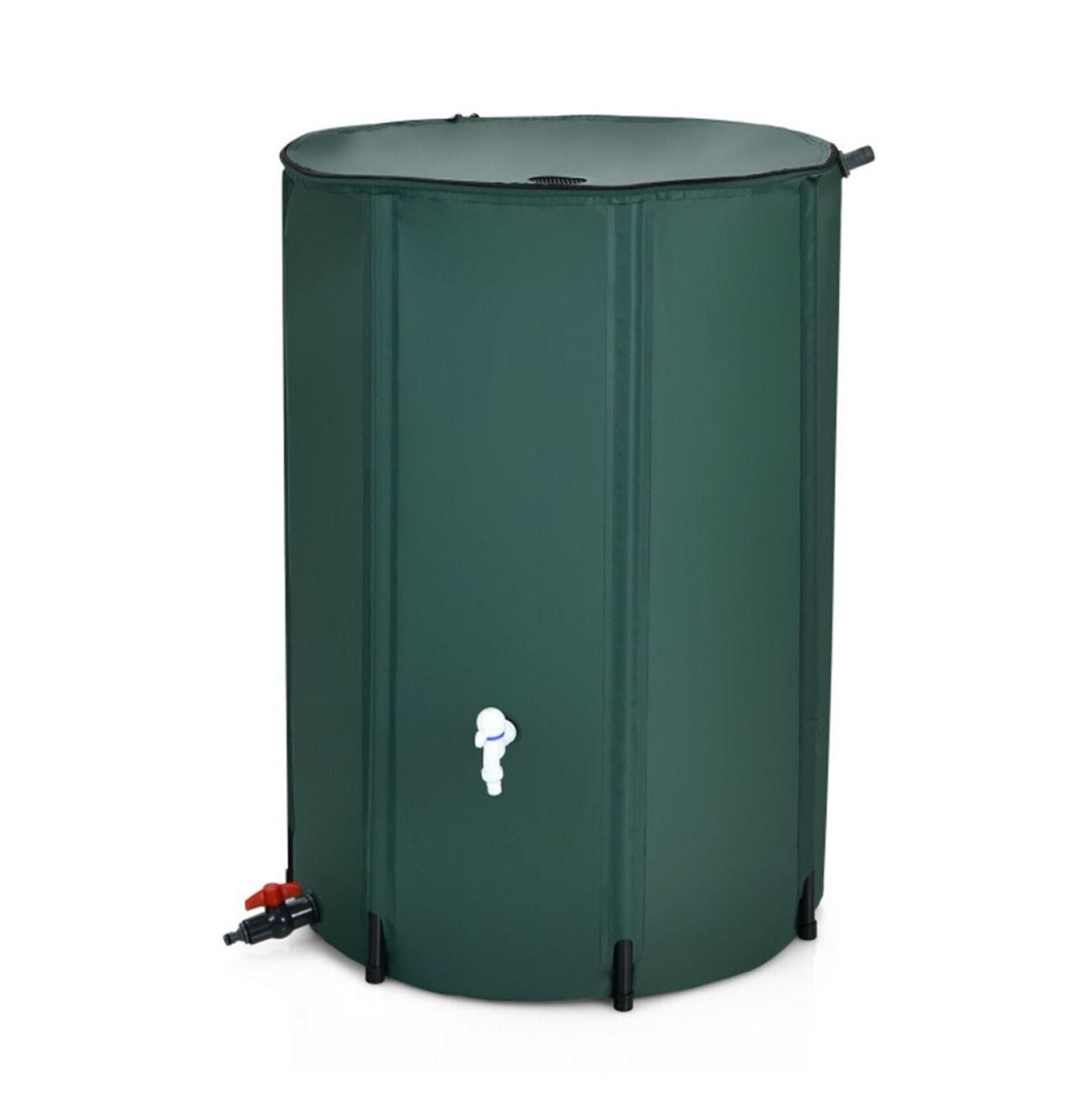 100 Gallon Rain Barrel, Portable Water Collector with Mesh Screen