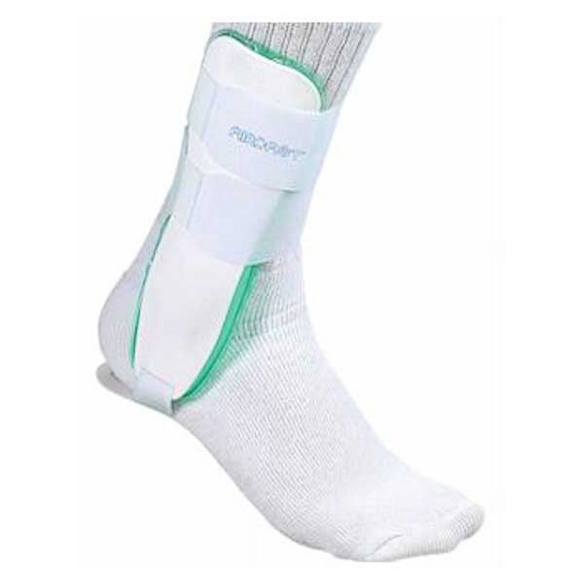 Mueller Aircast Sport Ankle Support Brace - Right Foot - White/Green