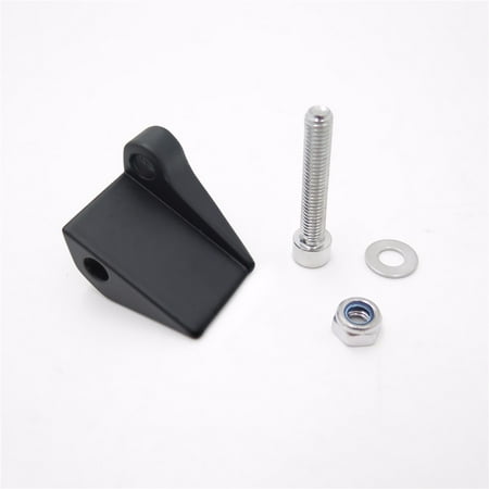 Right Side Cylinders - HTT Motorcycle Black Right Side Rounded Master Cylinder Mirror Relocation Adapter For Harley Dyna