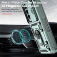 thumbnail image 2 of Dteck for Samsung Galaxy Z Fold 5 Phone Case, Ring Magnetic Kickstand & Slide Camera Cover, Shockproof Armor work with Car Mount Holder Case for Samsung Galaxy Z Fold 5 5G,Darkgreen, 2 of 8