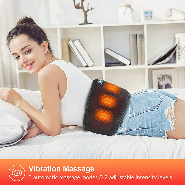 Heated Foot Pillow w/ Massage Vibration