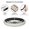 thumbnail image 5 of KLL Car Steering Wheel Cover, Universal 15 inch, Soft Elastic and Comfortable,Car Accessories Decorations-Transport 1, 5 of 7