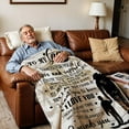 thumbnail image 2 of Grandpa Blanket Super Soft Flannel Throw Blanket for Grandfather, Warm Cozy Gift for Birthday Christmas from Grandkids, Lightweight Yet Warm Fleece Blanket for Elderly Men, 2 of 6