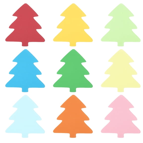 Uxcell Bulletin Cutouts Paper, 36 Pcs Tree Shaped Paper Cut Outs Decor