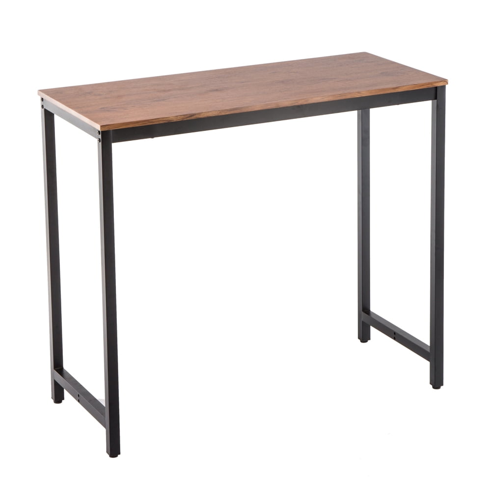 Kepooman Wood Grain Bar Table and Round Bar Stool, Light Brown (One Table And Two Stools) Kepooman Wood Grain Bar Table and Round Bar Stool, Light Brown (One Table And Two Stools)