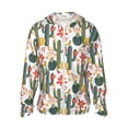 thumbnail image 2 of Lsque Summer Cactus With Blooming UPF 50+ Lightweight Sun Protection Men's Women's Long Sleeve Shirt, Hoodie Performance -3X-Large, 2 of 9