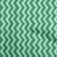 thumbnail image 1 of oneOone Cotton Flex Green Fabric Chevron Dress Material Fabric Print Fabric By The Yard 40 Inch Wide, 1 of 5
