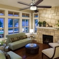 thumbnail image 2 of Ceiling Fan with LED Light and Remote Control, Nickel, 2 of 6