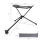 thumbnail image 5 of Advancent Silla plegable para exteriores, reclinable, taburete de extensión retráctil para pies perezosos, rodamiento fuerte, reposapiés carpas, 5 of 6