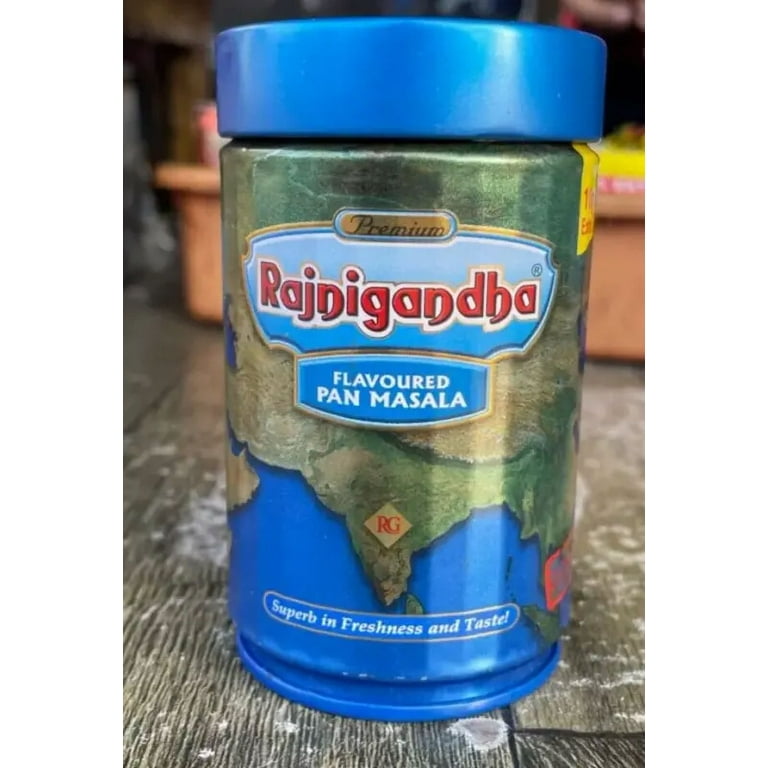 does rajnigandha contain tobacco Rajnigandha Pan Masala | Tin Can Pack | 100 grams | Authentic Taste