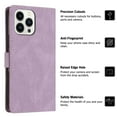 thumbnail image 5 of Wallet Case for iPhone 14 Pro Max, PU Leather Flip Case Card Slots Holder, Anti-falling Anti-fingerprint Classic Kickstand Book Folding Folio Cover with Wrist Strap for 6.7 Inch, Purple, 5 of 10
