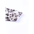 thumbnail image 3 of ABPHQTO Vestido de mujer de manga larga con patchwork de leopardo de punto waffle marrón, 3 of 5