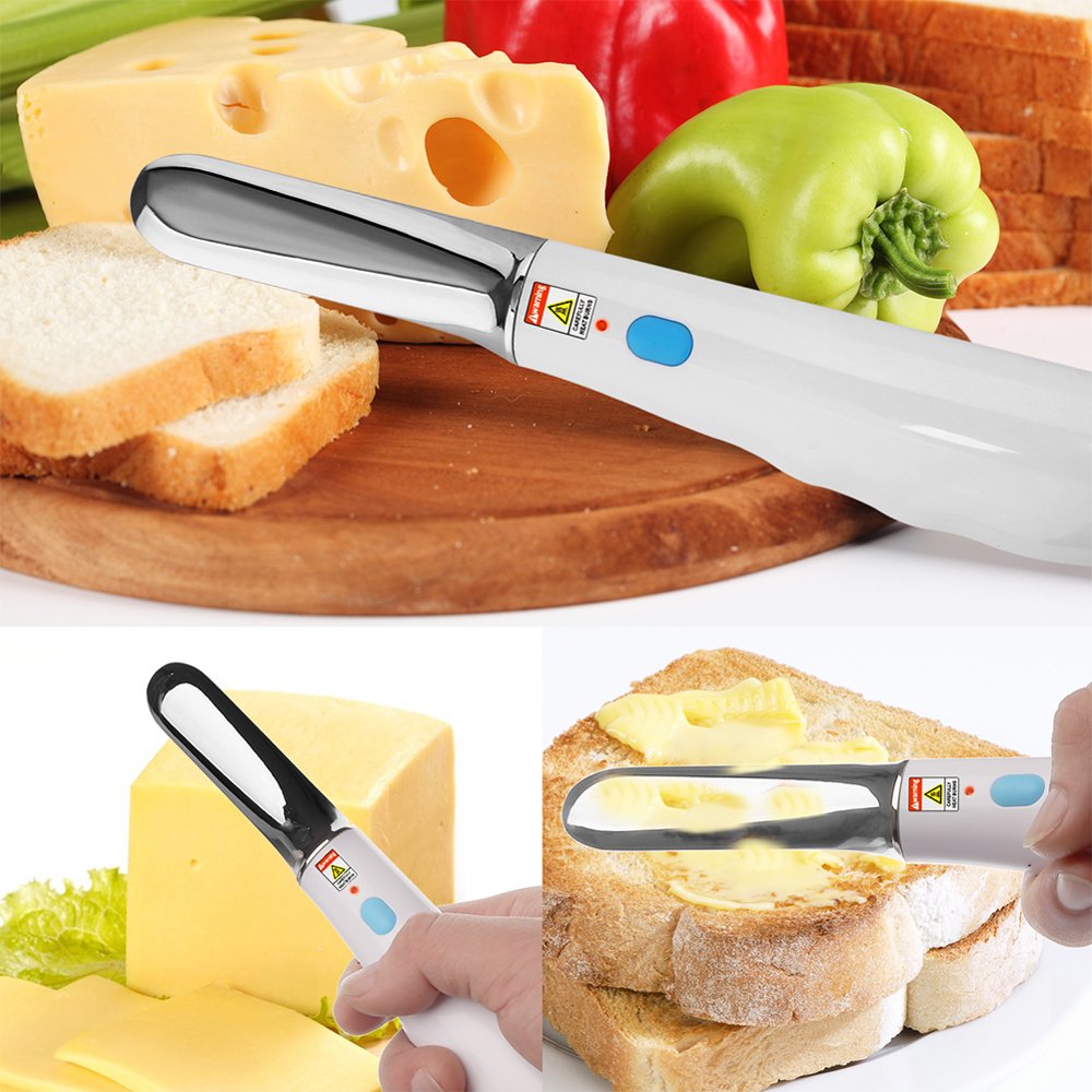 Bluelans Rechargeable Heated Butter Melting Knife Cheese Heating Cutter