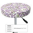 thumbnail image 4 of Daiia Lavender Flowers Stool Covers Round,Round Bar Stool Covers Waterproof Bar Chair Covers Washable Stool Cushion Slipcover for 12-14 Inch Chair-, 4 of 7