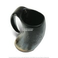 thumbnail image 5 of Munetoshi 5” Drinking Mug Tankard Cup Real Cow Horn Bos Taurus Wood with Triquetra Celtic Knot, 5 of 6