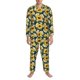 thumbnail image 3 of Balery Sunflowers Pijama para Hombre de Dos Piezas con Manga Larga, Conjunto de Dormir y Descanso Suave con Bolsillos-Small, 3 of 7