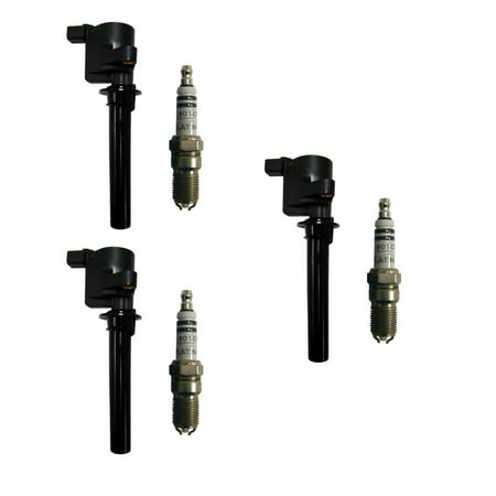 AD Auto Parts Ignition Coil Pack – 1 7805-1158 Ignition Coil + 1 4305 Spark Plug For 2000-08 Ford Escape Taurus