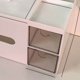 thumbnail image 4 of Cesta de pañuelos, caja de almacenamiento de cosméticos, organizador de maquillaje de mesa, caja de pañuelos de mesa, claridad notable, 4 of 5