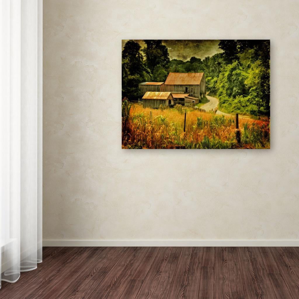 Trademark Fine Art "Country Road In Summer" Canvas Art by Lois Bryan