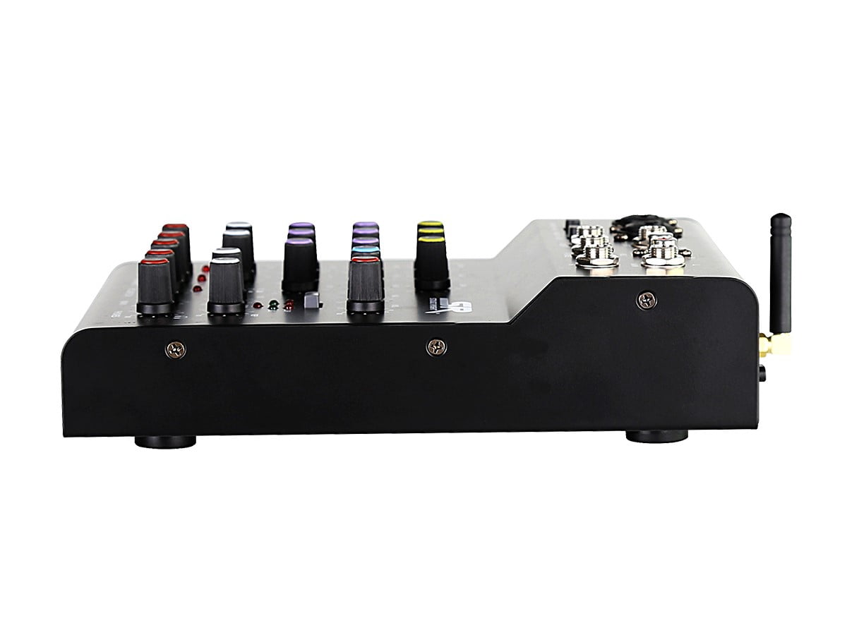 Monoprice ix4B 4-Channel Live Sound and Recording Mixer with Bluetooth, USB, and On Board Delay Effect - Stage Right Series