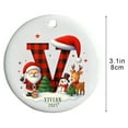 thumbnail image 3 of Adornos Navideños Acrílicos de 26 Letras | Decoraciones Colgantes Navideñas Personalizadas | Colgantes Del Alfabeto Ligeros y Duraderos | Decoración Navideña para El Hogar y La Oficina | Corona para, 3 of 6