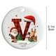 thumbnail image 3 of Adornos navideños con letras del alfabeto | 26 colgantes decorativos | Decoración navideña personalizada para hacer tú mismo, 3 of 6