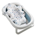 thumbnail image 2 of Cojín de baño para bebé con malla ajustable, alfombrilla flotante para recién nacidos, color blanco, 2 of 14