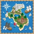 thumbnail image 2 of Isometric Island Pirate Map Wall Mural Wallmonkeys Peel and Stick Decals for Boys (36 in H x 36 in W) WM502805, 2 of 4