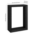 thumbnail image 5 of Evelyn&Zoe Modern Farmhouse 22" Wide Black Grain Console Table, 5 of 7