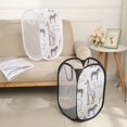 thumbnail image 2 of Hotaey Laundry Hamper Baby Girls Laundry Baskets Mesh Dirty Clothes Hamper, 2 of 6