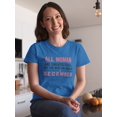 thumbnail image 2 of All Woman Are Created Equal 
But The Best Are Born In December Women Royal Blue T-Shirt, Female Large, 2 of 4