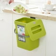 thumbnail image 5 of Household Cabinet Door Wall-mounted Small Trash Can Plastic Mountable Basket, 5 of 19