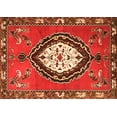 thumbnail image 1 of Ahgly Company Indoor Rectangle Medallion Orange Traditional Area Rugs, 8' x 10', 1 of 1