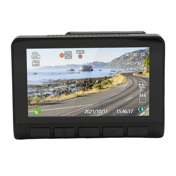 Dash Cam, 4K 1080P QHD 5GHz WiFi Grabador De Tablero Grabación En Bucle Gran Angular De 170 Con Pantalla De 2 Pulgadas Para Conducir
