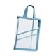 thumbnail image 4 of Bolsa para carpetas de archivos, bolsa de almacenamiento de papel de prueba, transparente con asa, bolsa de mano para archivos Azul, 4 of 9