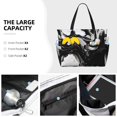 thumbnail image 3 of Fotbe Fluid Black White Paint Swirls Bolsa de Viaje para Playa - Resistente al Agua, Bolsa Tote de Gran Capacidad y Ligera con 7 Bolsillos para Mujeres y Hombres, 3 of 7