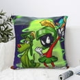 thumbnail image 6 of Throw Pillow Covers 26"x26" Inch, Looney Tunes Marvin the Martian Decorative Pillow Case for Sofa Couch Chair Bedroom Modern Decor, 6 of 7