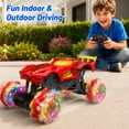 thumbnail image 2 of Remote Control Stunt Car for Kids, 1:16 4WD RC Monster Truck with 360° Spin, Sideways Drift, Omnidirectional Wheels, 2 of 8