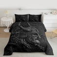 thumbnail image 2 of jejeloiu Boho Bohemian Theme Twin Comforter Sets,Black Soldier Bedding Set For Teens Boys Reversible 2pcs, 2 of 8